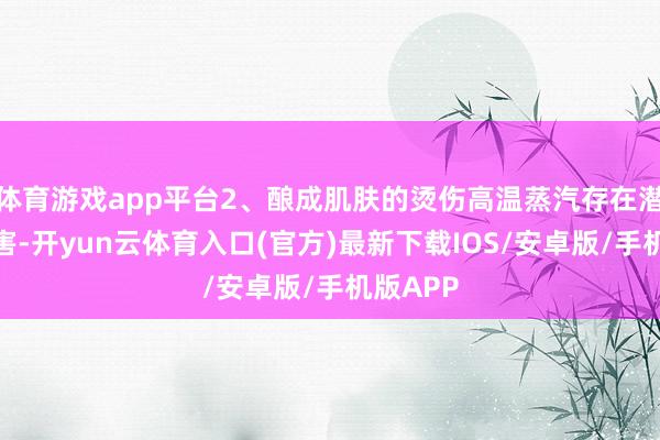 体育游戏app平台2、酿成肌肤的烫伤高温蒸汽存在潜在的危害-开yun云体育入口(官方)最新下载IOS/安卓版/手机版APP